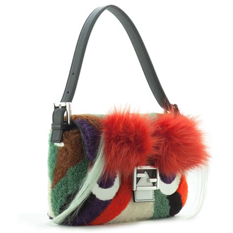 fendi shearling bag